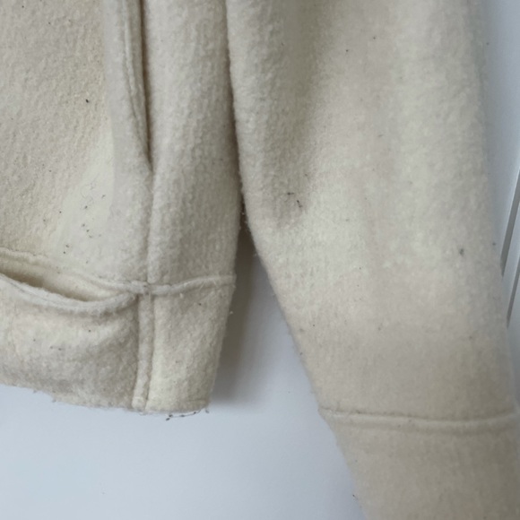 ❌SOLD❌Anine Bing Jaden Shacket Ivory Tie Jacket Oversized - Picture 8 of 14